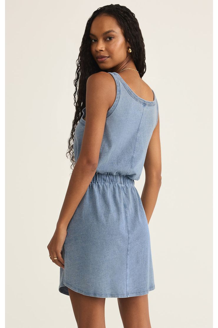 Keegan Knit Denim Mini