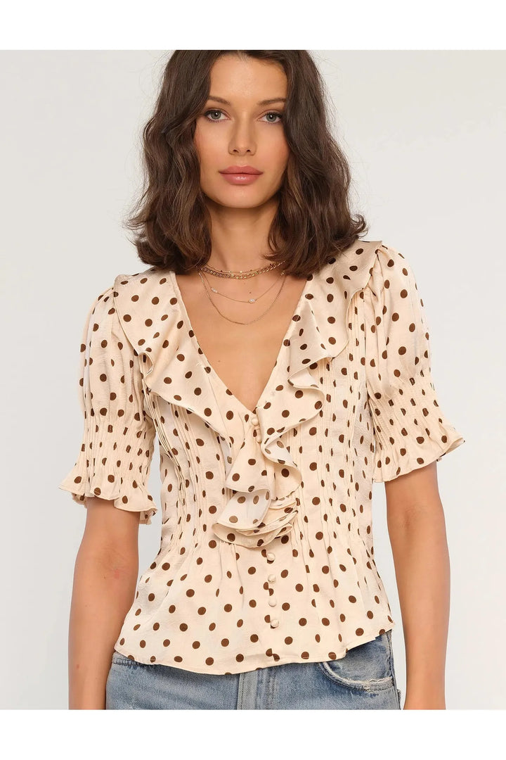 Eugenia Polka Dot Top