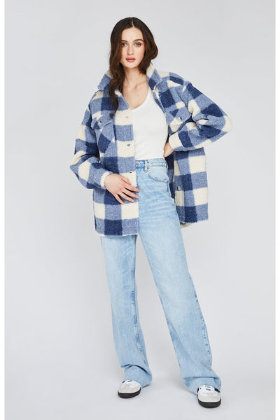 Oaklynn Jacket - Indigo Plaid