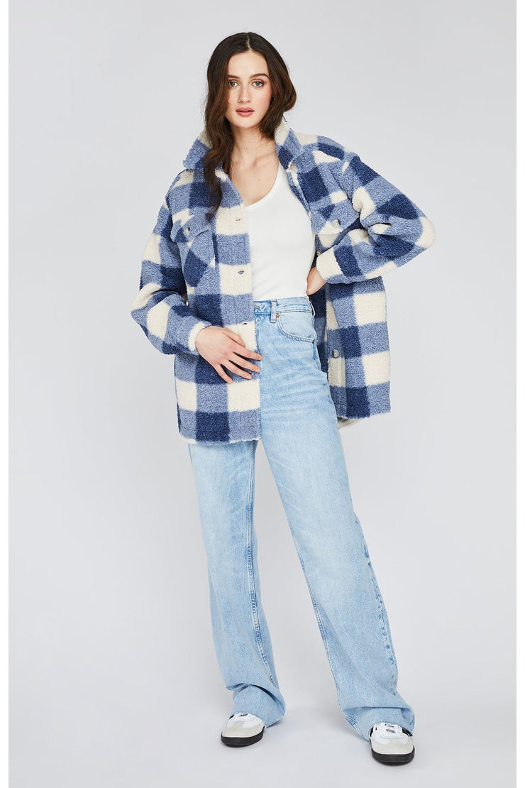 Oaklynn Jacket - Indigo Plaid