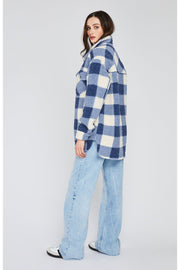 Oaklynn Jacket - Indigo Plaid