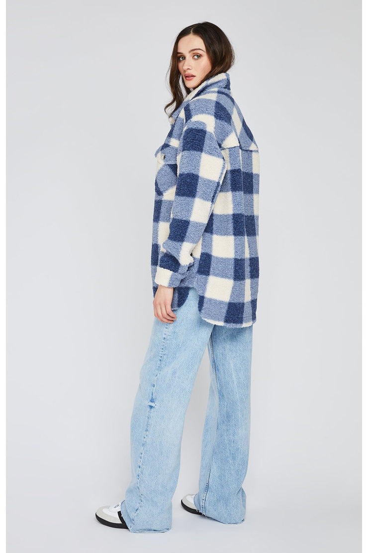 Oaklynn Jacket - Indigo Plaid