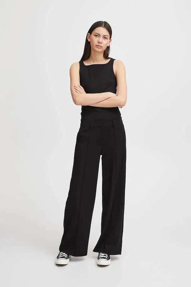 Kate Office Wide Pant - Black