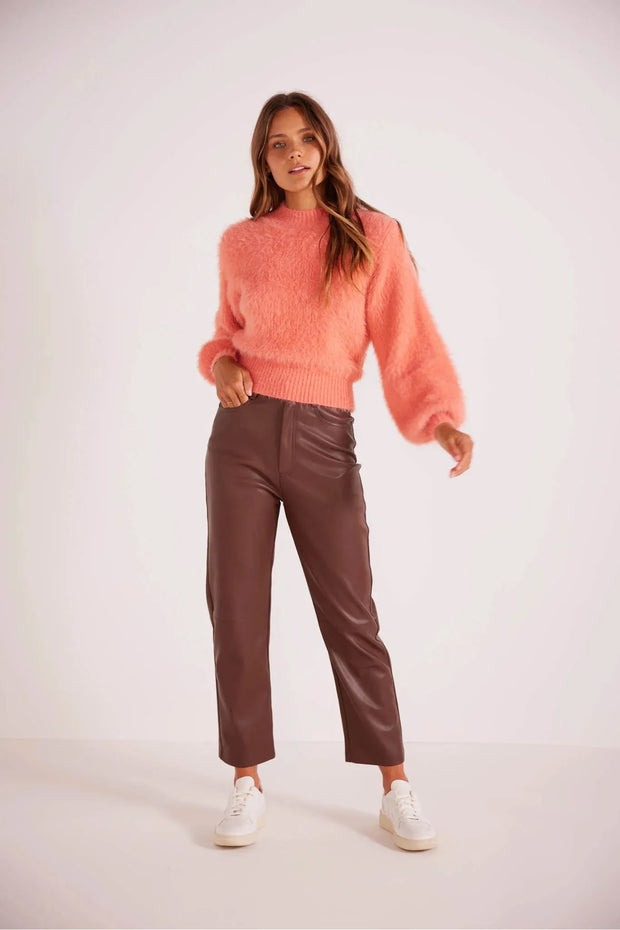 Luma Fluffy Sweater - Cantaloupe