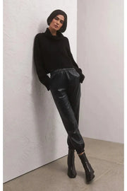Lenora Faux Leather Jogger