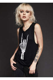 Skeleton Hand Skull Tank