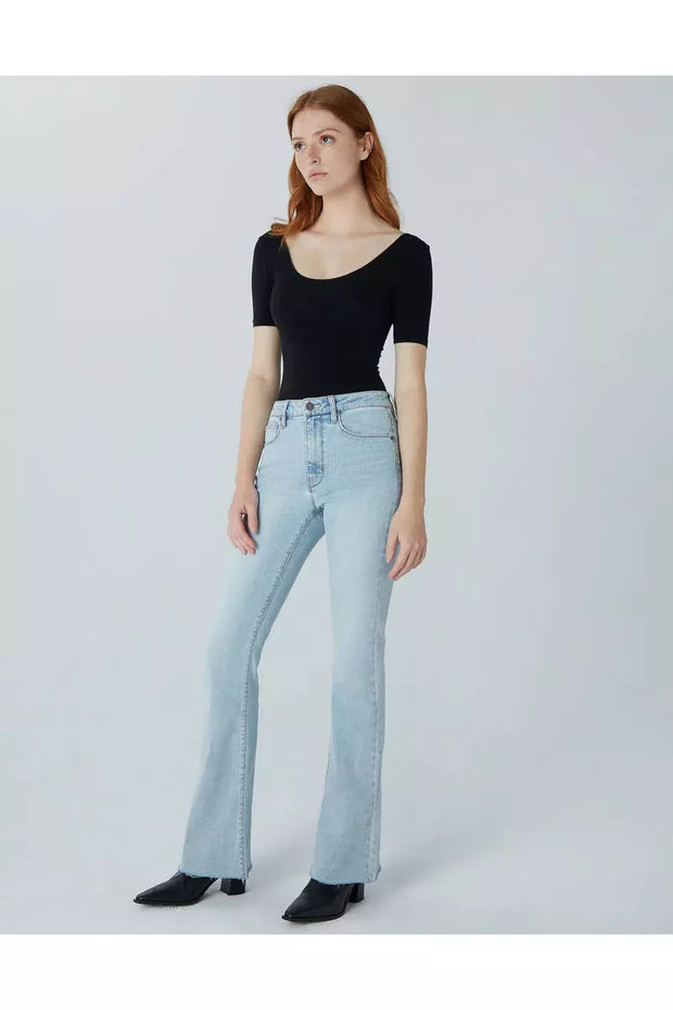 Jan High Rise Jean Slim Flare