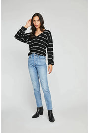 Tucker Sweater - Black Stripe