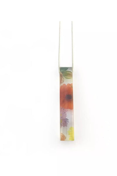 Long Skinny Wallpaper Necklace